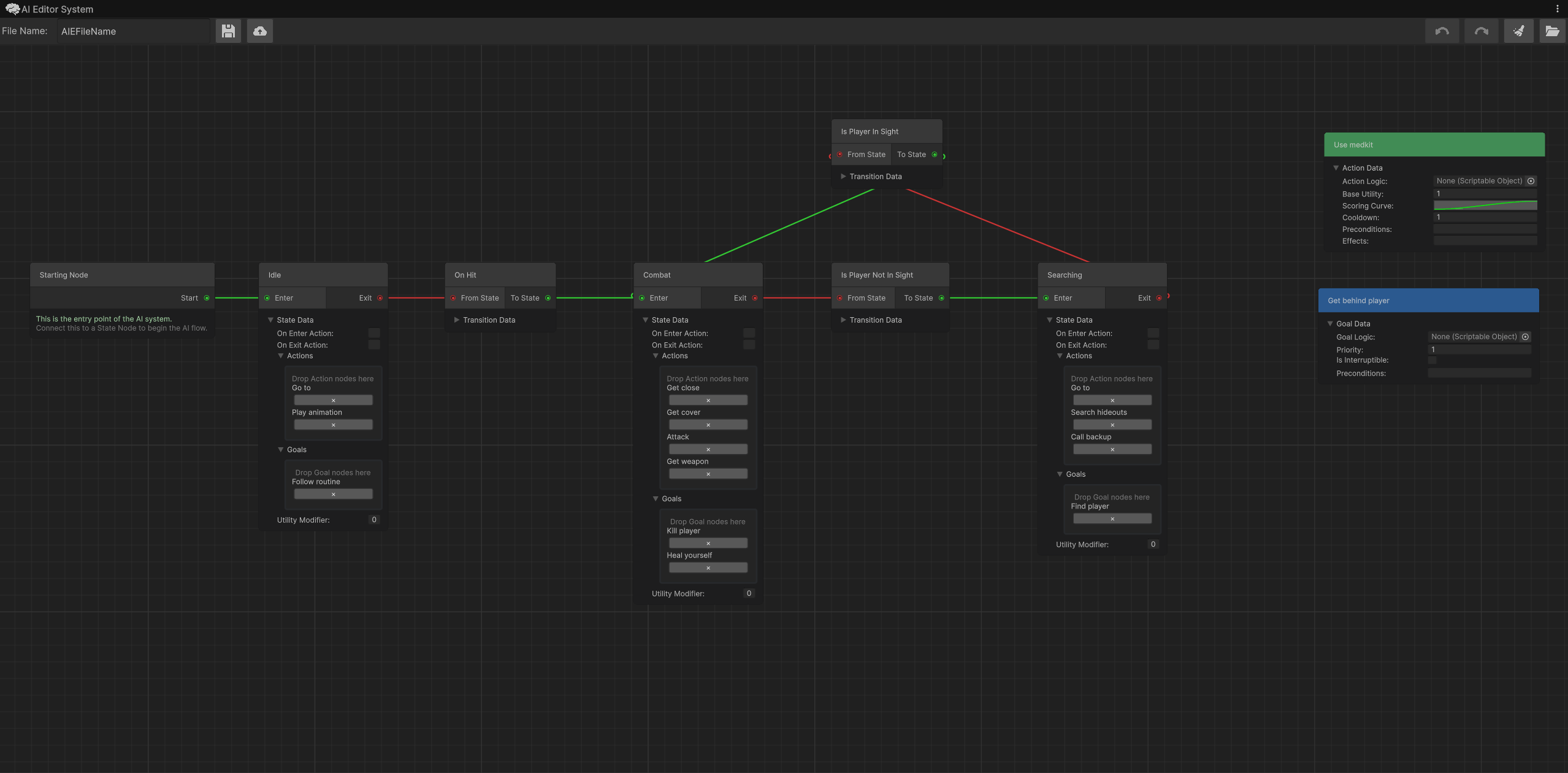 Graph Unity package interface 1